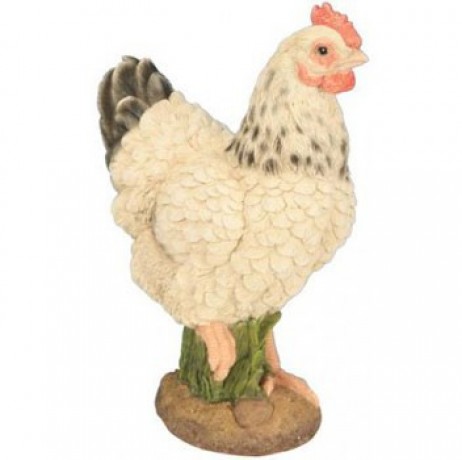 POULE PM BLANCHE 23CM POULE PM BLANCHE 23CM
