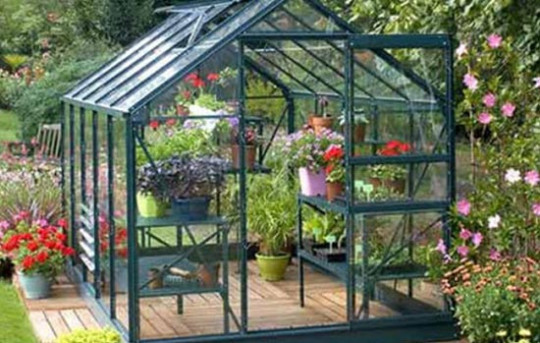 Serre de jardin en verre trempé
